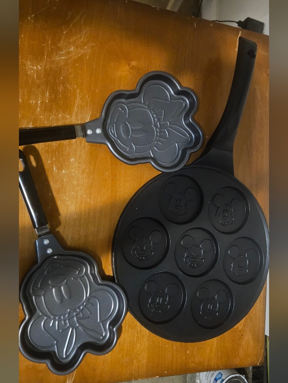 Mickey & Minnie Mouse Nonstick Pancake & Egg Molds - Black